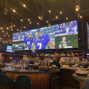 a football game being played