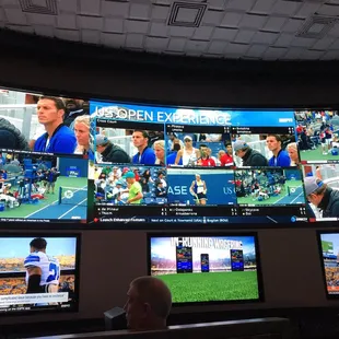 Watching the US Open tennis tournament. Too bad lines aren't available until the quarterfinals.