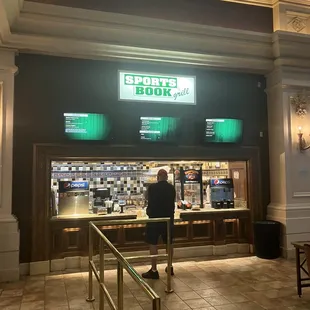 Conveniently located in the Sports Book