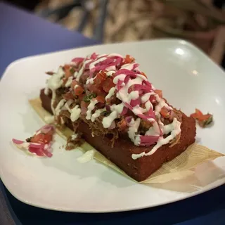 Stacked Carnitas Tamal