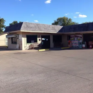 the outside of the store