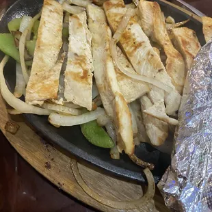 Chicken fajitas