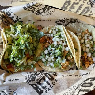 3 tacos
