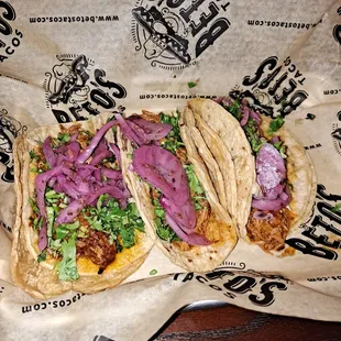 Cochinta pibil tacos