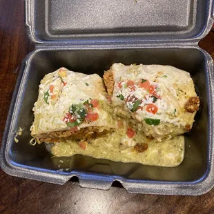 Green Salsa burrito