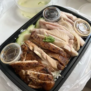 Combo Chicken Rice (Mix) Clear soup