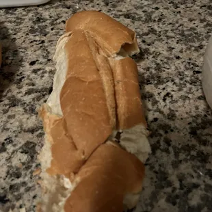 a sandwich on a counter