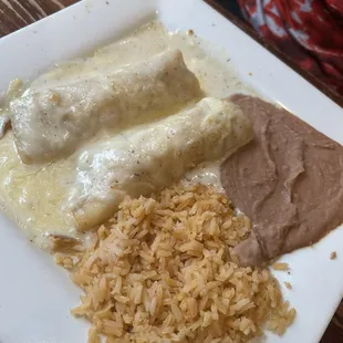 Sour cream chicken enchiladas