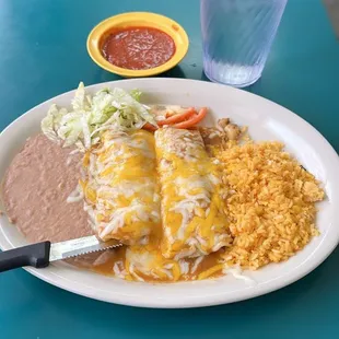 Beef enchiladas