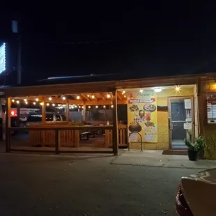 Restaurant at night