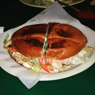 Torta with chicken fajita meat!