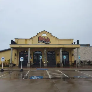 the front of the restaurant