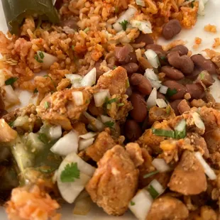 a close up of a plate of food