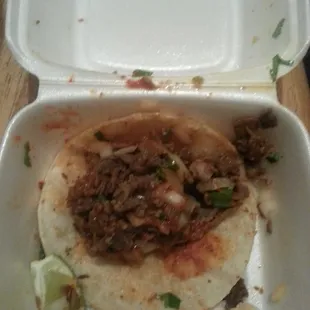 Asada taco $1.25