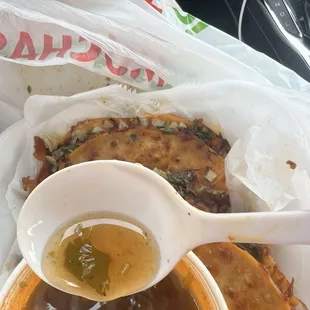 Quesabirria broth