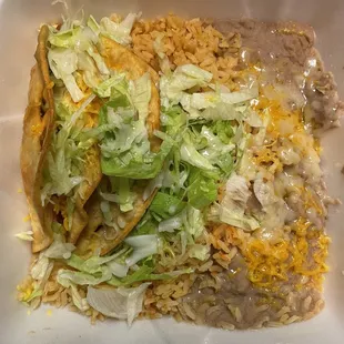 Beef Taco Combination plate