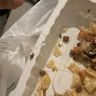 Yarn in my Super Nachos.