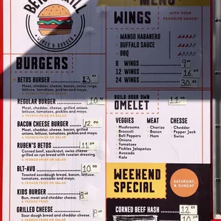 Beto's Grill Menu (April 2022)