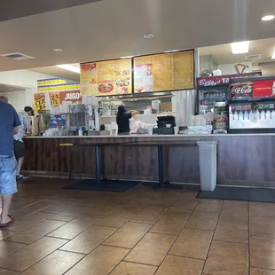 The front counter