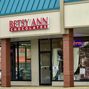 Front entrance to store