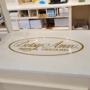 a display of chocolates