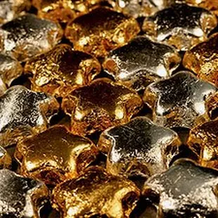 Milk Chocolate Gold &amp; Silver Stars