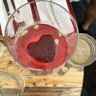 Would this drink be delicious without the heart shaped ice? Yes. But it's even tastier with it.