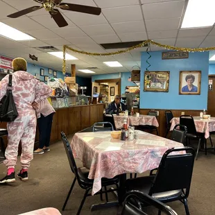 a woman in a pancake suit