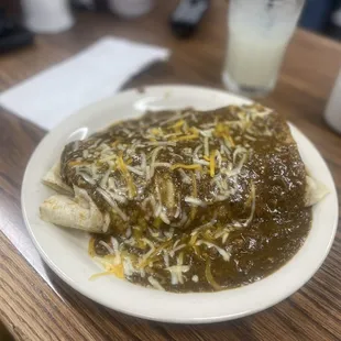 Chili Verde breakfast burrito