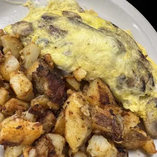 Avocado &amp; mushroom omelette- no cheese