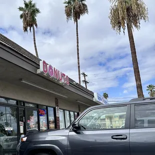 outside
