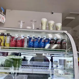 a refrigerated display case
