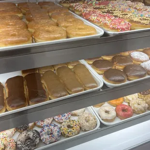 a variety of donuts