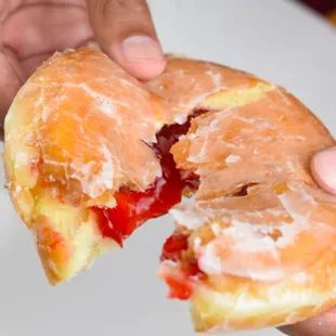 JELLEY FILLED DONUT!! YUM :)