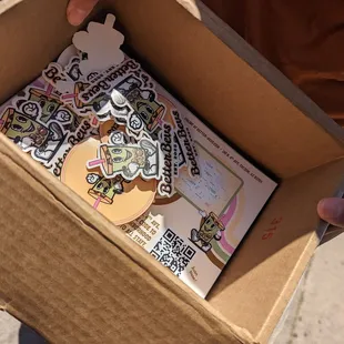 Free Merch for stopping in!