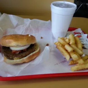 Giant Double Bacon Cheeseburger