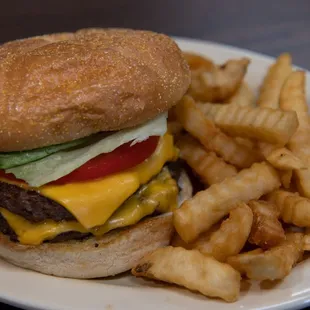 Double Cheeseburger  with fries