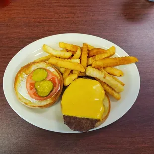 Cheeseburger and Fries