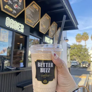 chai tea buzz with oat milk