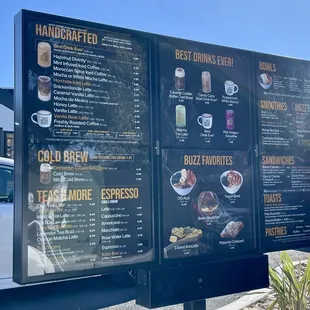 Menu as of Jan 2024