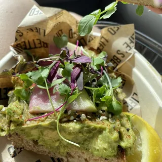 Cucumber Radish Avocado Toast