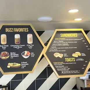 Favorites and sandwiches/toast