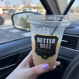 sea salt toffee iced latte