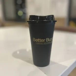 Free tumbler we got for being one of the 200 in line for grand opening