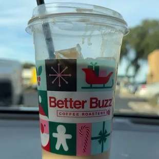 Lavender tea latte, Large