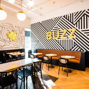 the interior of the restaurant