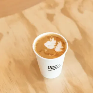 Hot banana bread latte