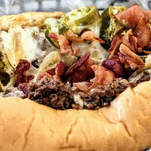 HWY55 Jalapeno Jack Cheesesteak with Bacon