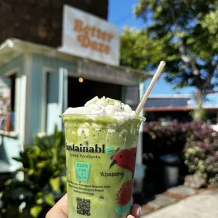Iced coconut cloud matcha latte