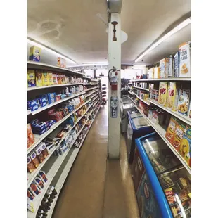 a grocery store aisle